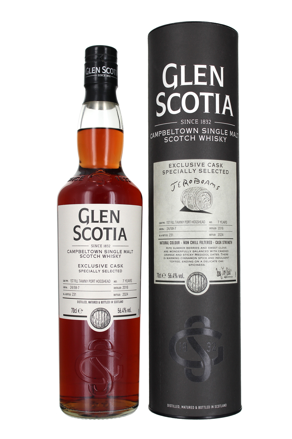 Glen Scotia 7 Year Old 1st Fill Tawny Port Hogshead Jeroboams Exclusive