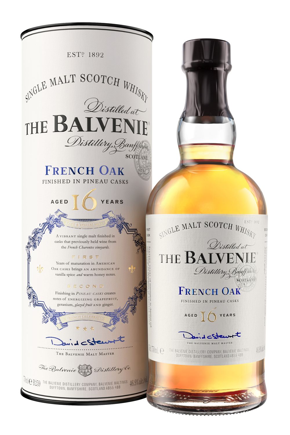 The Balvenie 16 Year Old French Oak Pineau Cask Finish Single Malt Scotch Whisky (70 cl) - 70CL [227858800000600700]